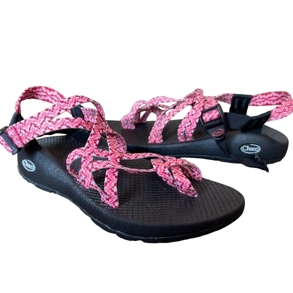 NEW Chaco ZX/2 Classic Red Pink Chevron Strappy Sandals